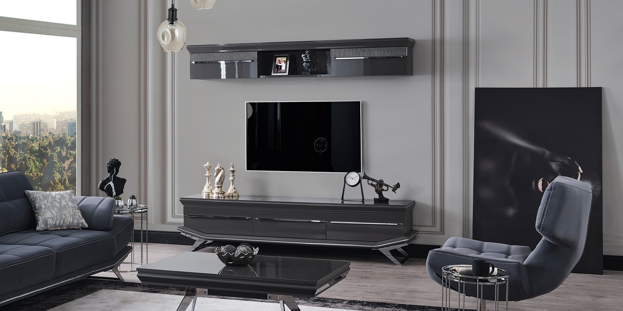 Asya Gümüş Tv Ünitesi